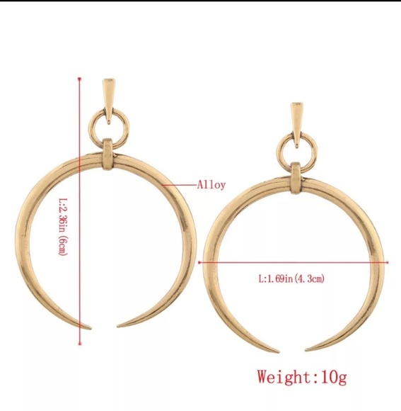 Boho Moon Earrings - Picture 4 of 5